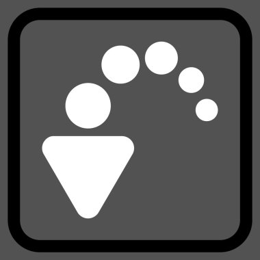 Vektör simgesi bir çerçeve içinde geri al