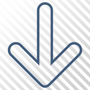 Vektör simgesi aşağı yönlü ok