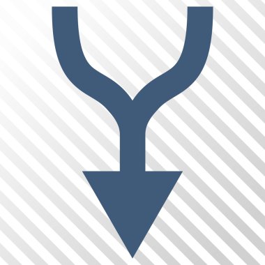 Vektör simgesi aşağı ok birleştirmek