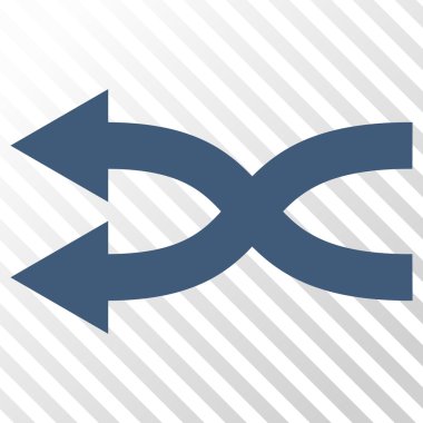 Shuffle oklar sol vektör simgesi