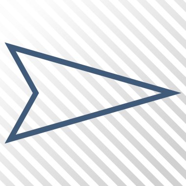 İşaretçi doğru vektör simgesi