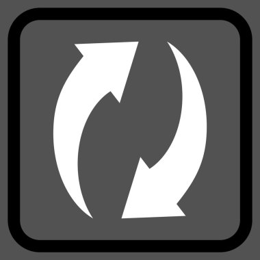 Vektör simgesi bir çerçeve içinde yenileme