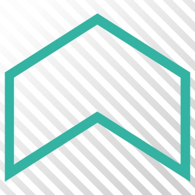 Vektör simge yukarı ok ucu