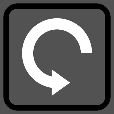 Doğru vektör simgesi bir çerçeve içinde döndürme