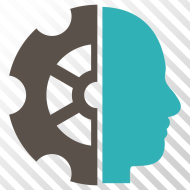 Akıl vektör simgesi