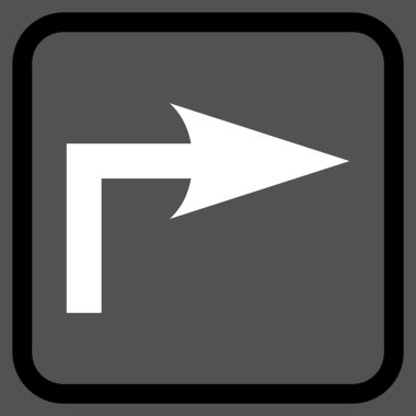 Doğru vektör simge bir çerçevede açmak