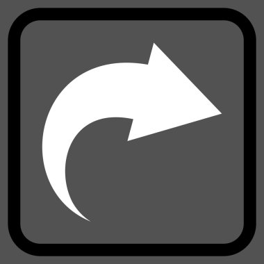 Vektör simgesi bir çerçeve içinde Yinele