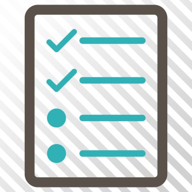 Denetim listesi sayfa vektör simgesi