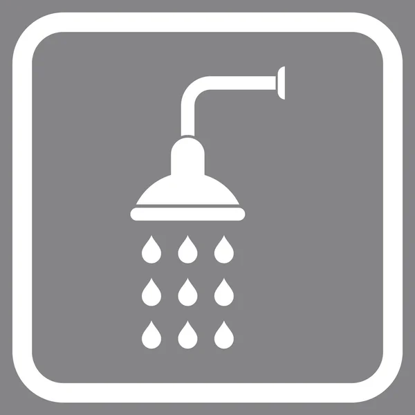 Shower Vector Icon In a Frame — Stockvector