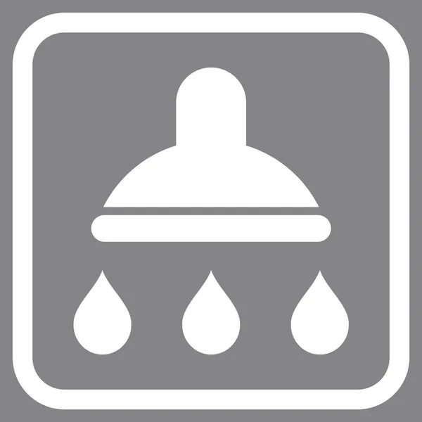 Shower Vector Icon In a Frame — Stockvector