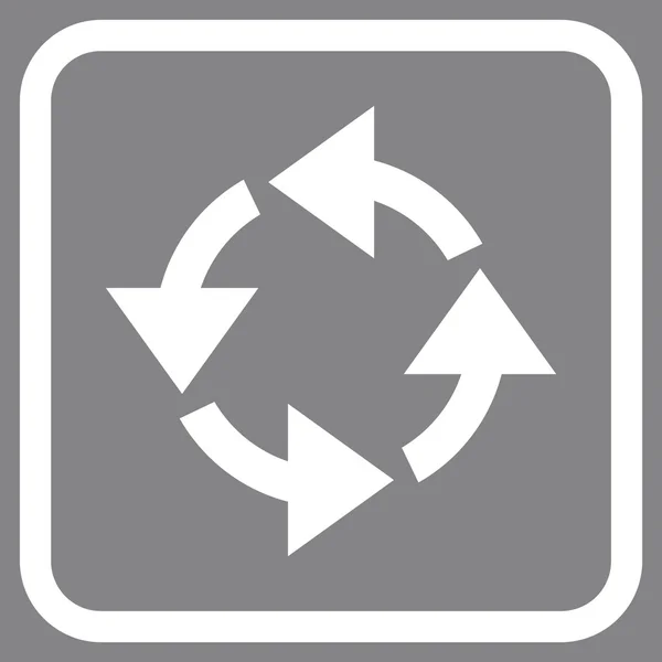 Vektor-Symbol in einem Rahmen recyceln — Stockvektor