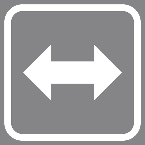 Horisontella Exchange pilar vektor ikonen i en ram — Stock vektor