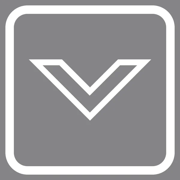 Icona vettoriale con punta di freccia in una cornice — Vettoriale Stock