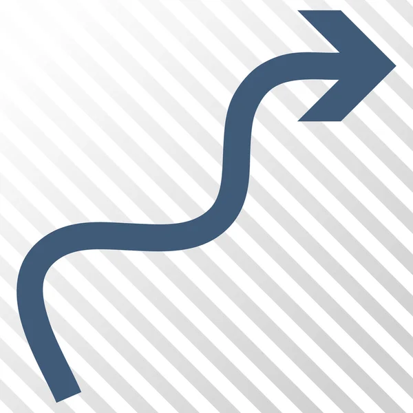 Kurvenpfeil-Vektorsymbol — Stockvektor