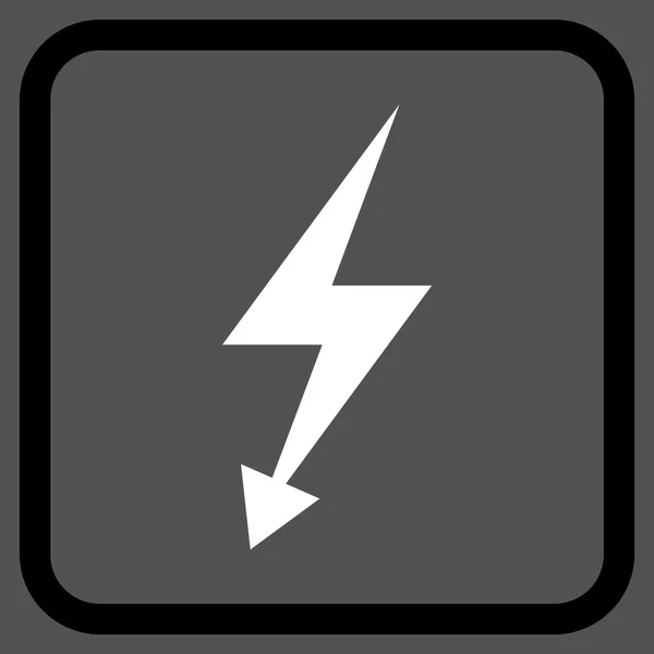 Ícone de vetor de ataque elétrico em um quadro —  Vetores de Stock