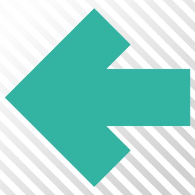 Ok sol vektör simgesi