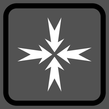 Sıkıştırma ok bir çerçeve içinde simge vektör