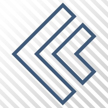 Yön sol vektör simgesi