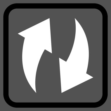 Vektör simgesi bir çerçeve içinde yenileme