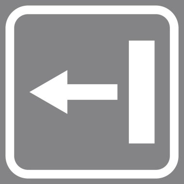 Sol vektör simgesi bir çerçevede çekin