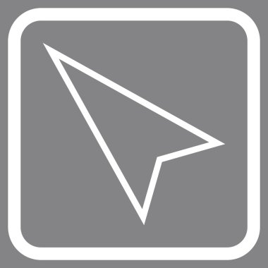 İşaretçi yaptı vektör simgesi bir çerçeve içinde yukarı