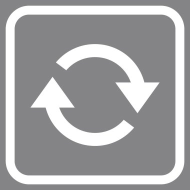 Vektör simgesi bir çerçeve içinde yenileme