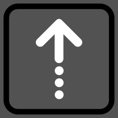 Vektör simgesi bir çerçeve içinde gönder