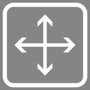 Genişletin okları vektör simgesi bir çerçeve içinde