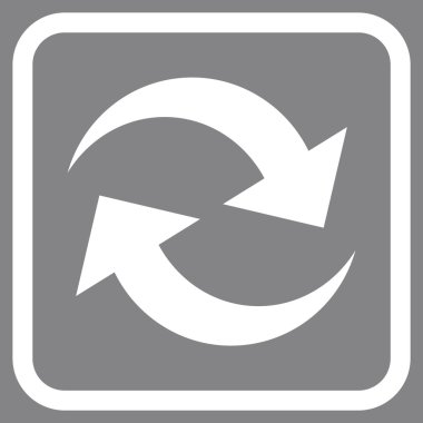 Oklar vektör simgesi bir çerçeve içinde yenileme