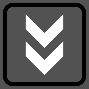 Vektör simgesi bir çerçeve içinde aşağı kaydır