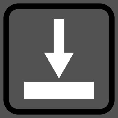 Alt vektör simgesi bir çerçeve içinde hareket