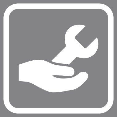 Onarım hizmeti vektör simgesi bir çerçeve içinde