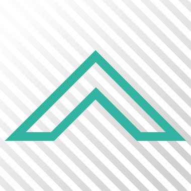 Vektör simge yukarı ok ucu