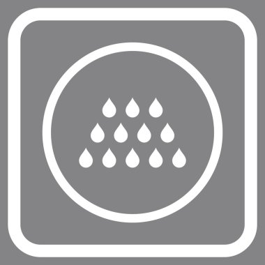 Damla vektör simgesi bir çerçeve içinde