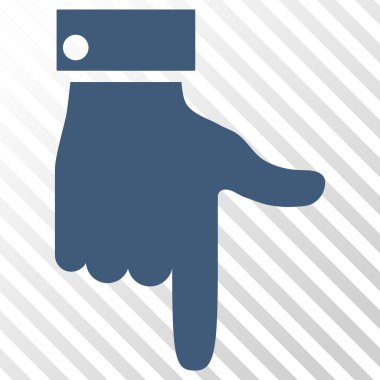 Vektör simgesi aşağı el işaretçisi