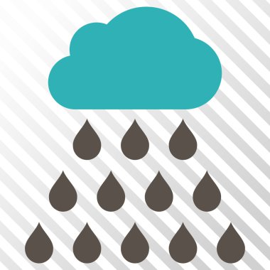 yağmur bulutu vektör simgesi