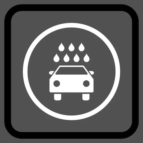 Car Shower Vector Icon In a Frame — Stock Vector