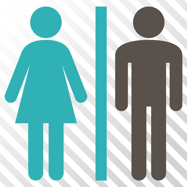 WC personer vektor symbol — Stock vektor