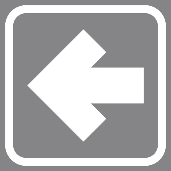 Arrow Left Vector Icon In a Frame — Stock Vector