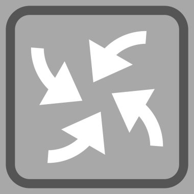 Siklon oklar bir çerçeve içinde simge vektör