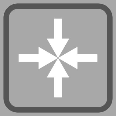 Oklar vektör simgesi bir çerçeve içinde sıkıştırmak