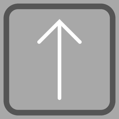 Vektör simgesi bir çerçeve içinde yukarı ok