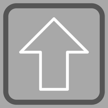 Vektör simgesi bir çerçeve içinde yukarı ok