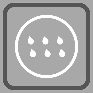 Damla vektör simgesi bir çerçeve içinde