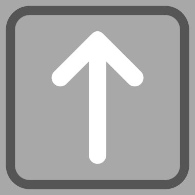 Vektör simgesi bir çerçeve içinde yukarı ok