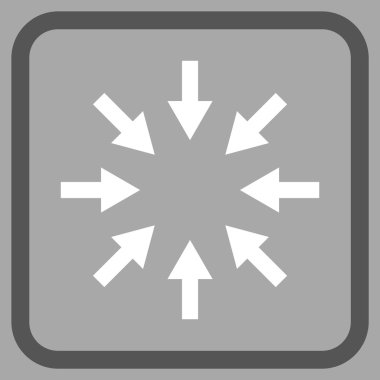 Kompakt oklar bir çerçeve içinde simge vektör