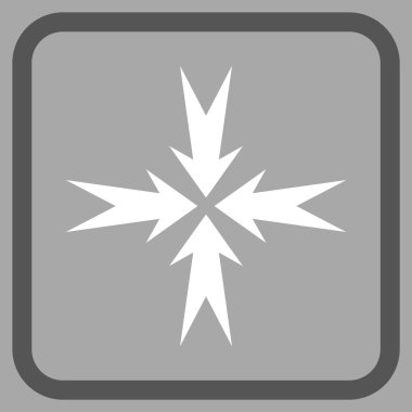 Sıkıştırma ok bir çerçeve içinde simge vektör