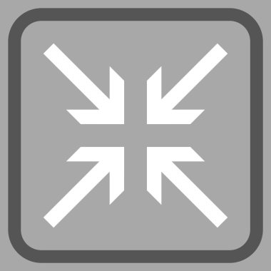 Oklar vektör simgesi bir çerçeve içinde collide