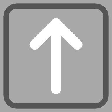 Vektör simgesi bir çerçeve içinde yukarı ok