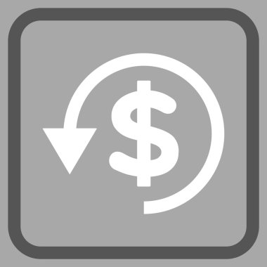 Ters ibraz vektör simgesi bir çerçeve içinde